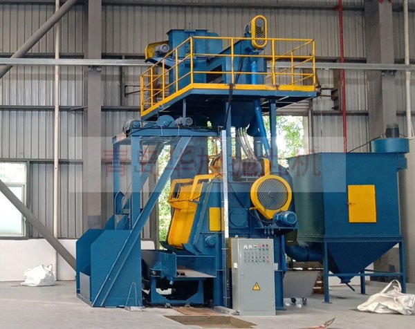 自動(dòng)上下料的鋼履帶拋丸機(jī)