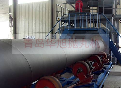 鋼管拋丸噴砂除銹設備清理后的效果